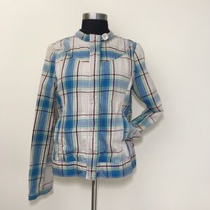 Fossil plaid cropped jacket Size Medium